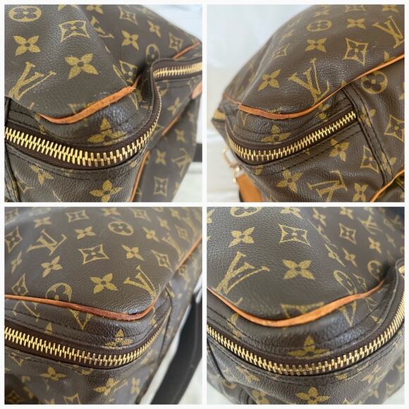 LOUIS VUITTON Monogram Alize 24 Heures Travel Bag Suitcase Vintage Unisex COA - Picture 15 of 17